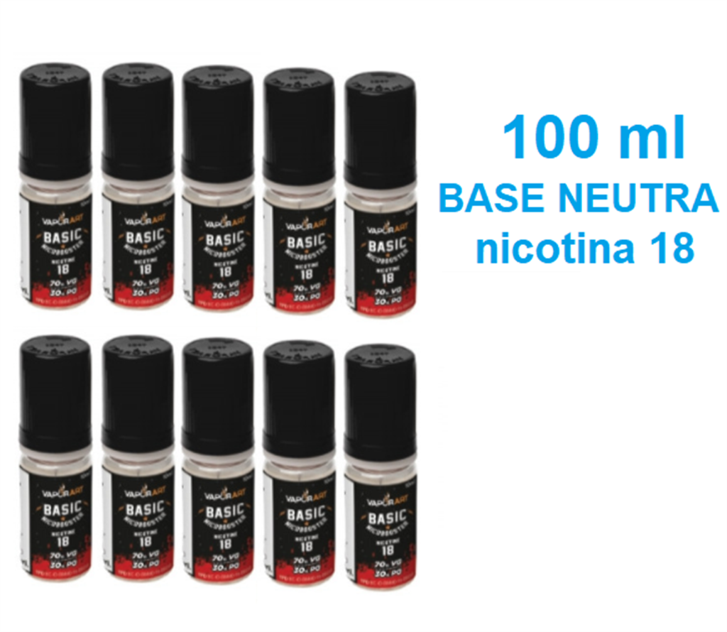 Base Neutra 100 ml nicotina 18 70 VG 30 PG - - Basi neutre e